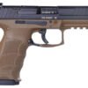 Heckler & Koch VP9 Optics Ready Pistol 81000607, 9mm, 4.09", FDE Grips, FDE Finish, 17 Rds